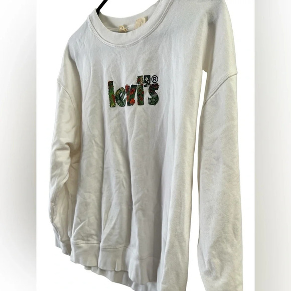 Levi’s white crew neck sweatshirt sweater - Picture 2 of 4